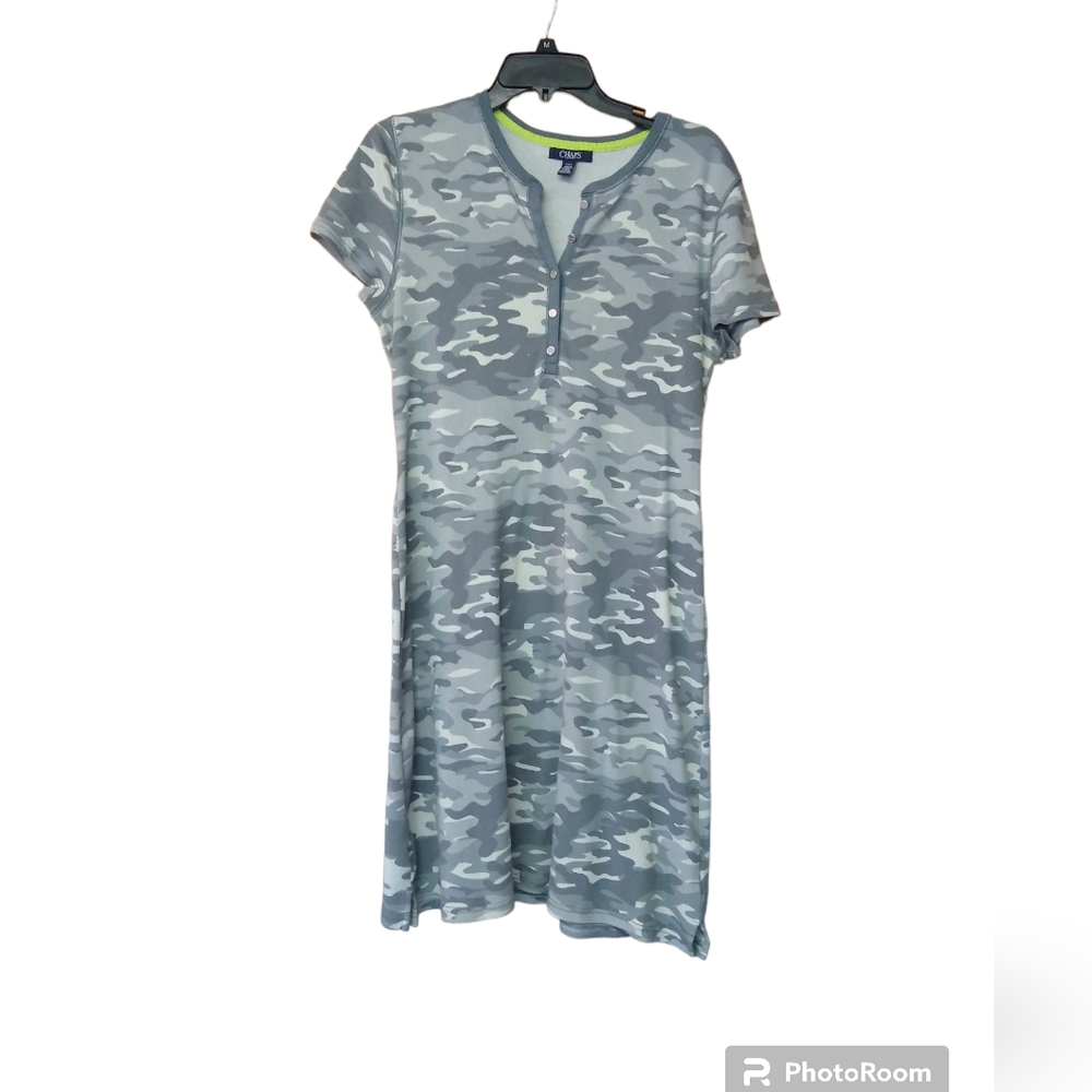 Dress, camo, Chaps, T-shirt style